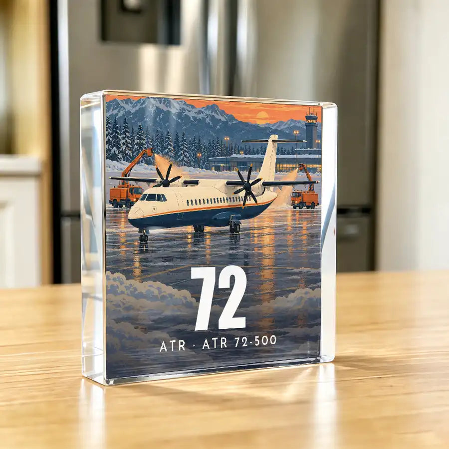 ATR 72-500 - Crystal Ornament - 3D - Kitchen