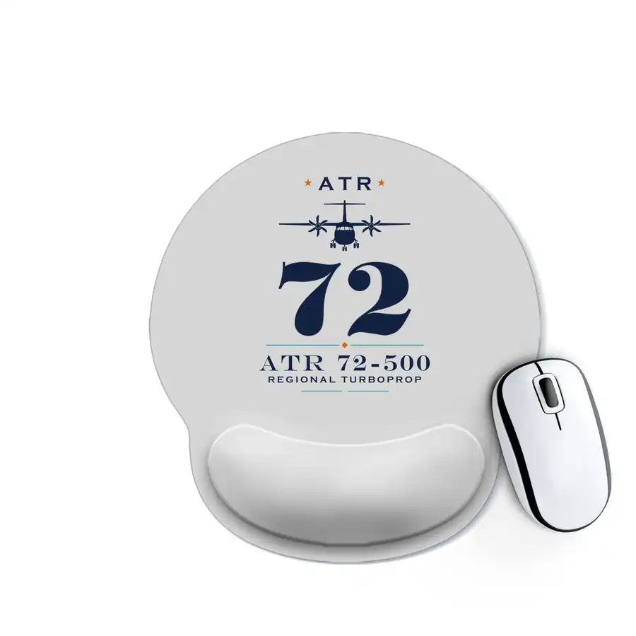 ATR 72-500 - Heritage - Ergonomic Mouse Pad - Light Gray