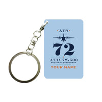 Thumbnail for ATR 72-500 - Heritage + Name - Key Chain - Light Blue