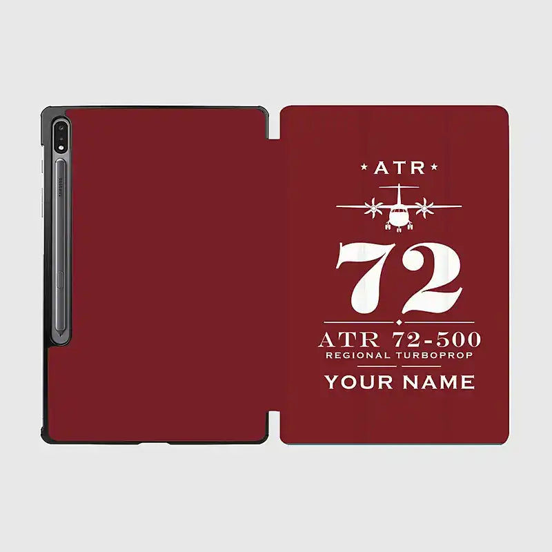 ATR 72-500 - Heritage + Name - Samsung Tablet - Dark Red