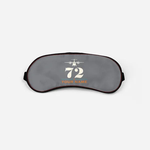 ATR 72-500 - Heritage + Name - Sleep Mask - Gray