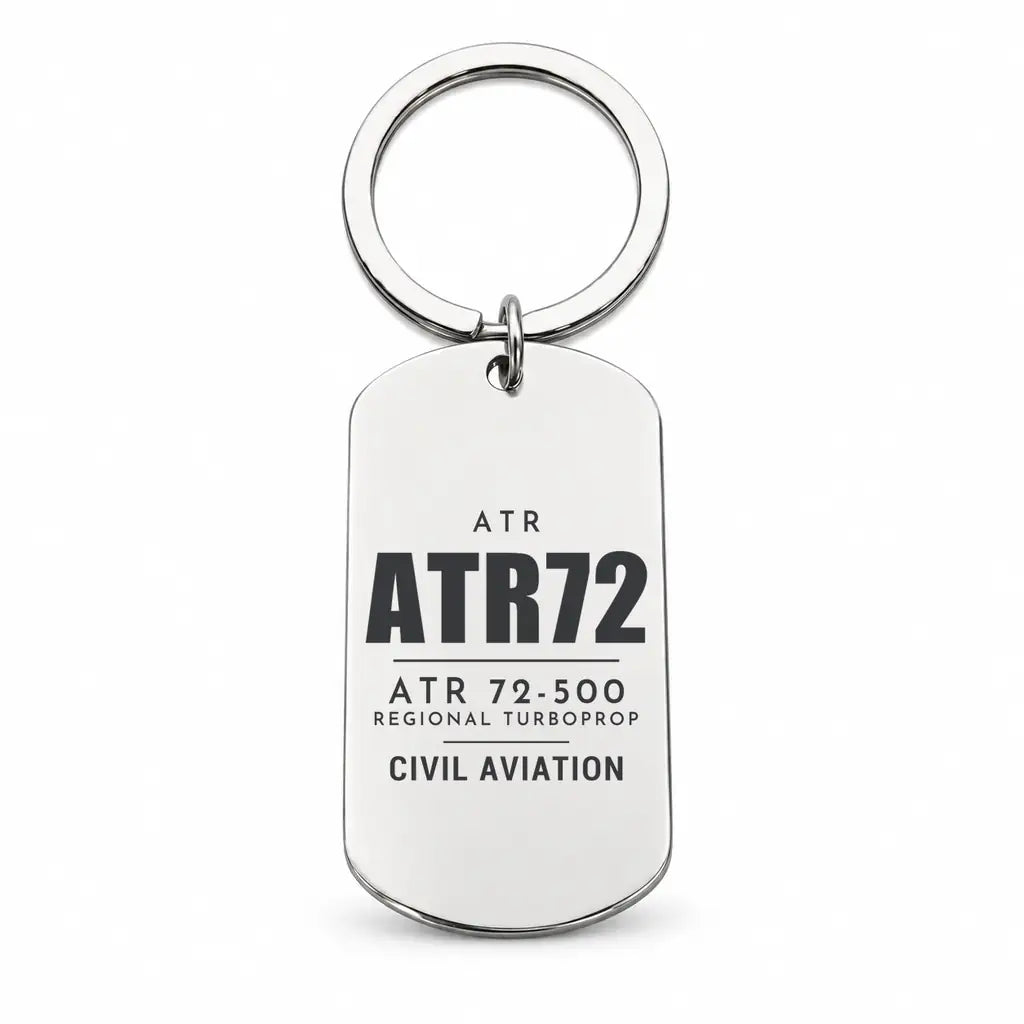ATR 72-500 - Key Chain - Tag - Silver
