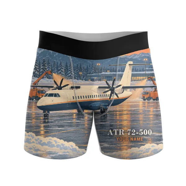 ATR 72-500 - Men Boxers - 3D + Name - Full Print