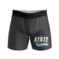 Thumbnail for ATR 72-500 - Men Boxers - Cartoon - Black