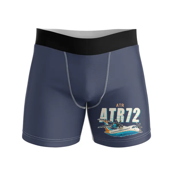 ATR 72-500 - Men Boxers - Cartoon - Navy Blue