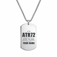 Thumbnail for ATR 72-500 - Necklace - Tag + Name - Silver