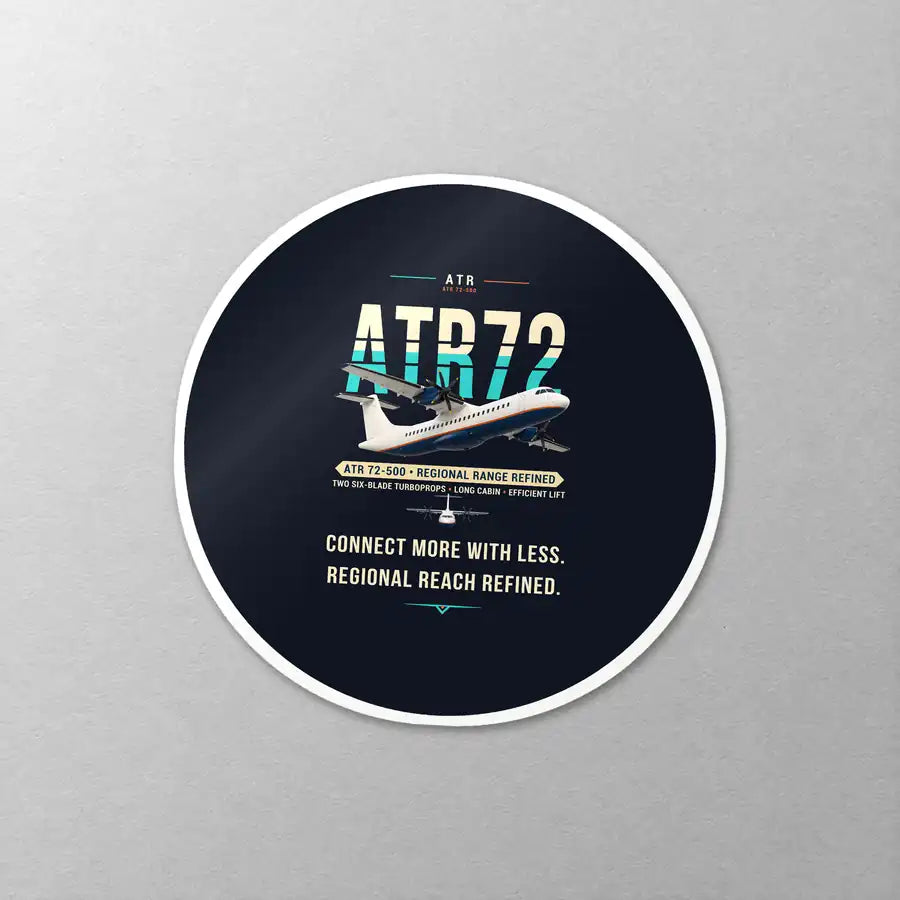 ATR 72-500 - Original - Circle Sticker - Close-up