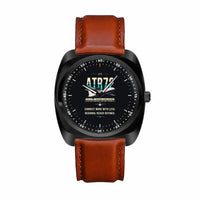 Thumbnail for ATR 72-500 - Original - Luxury Cushion - Black and Dark Brown Strap