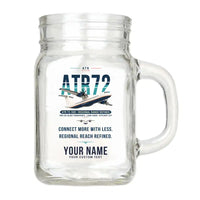 Thumbnail for ATR 72-500 - Original + Name - Cocktail Glass (Mason Jar)