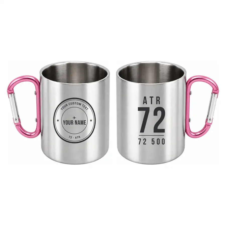 ATR 72-500 - Outdoors Mug - Tag + Name - Pink