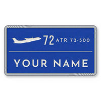 Thumbnail for ATR 72-500 Patches - Rectangle + Name - Royal White