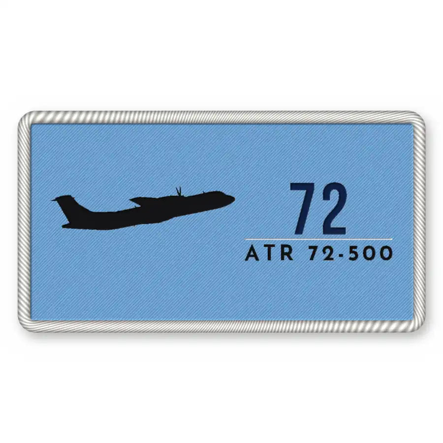 ATR 72-500 Patches - Rectangle - Sky Navy