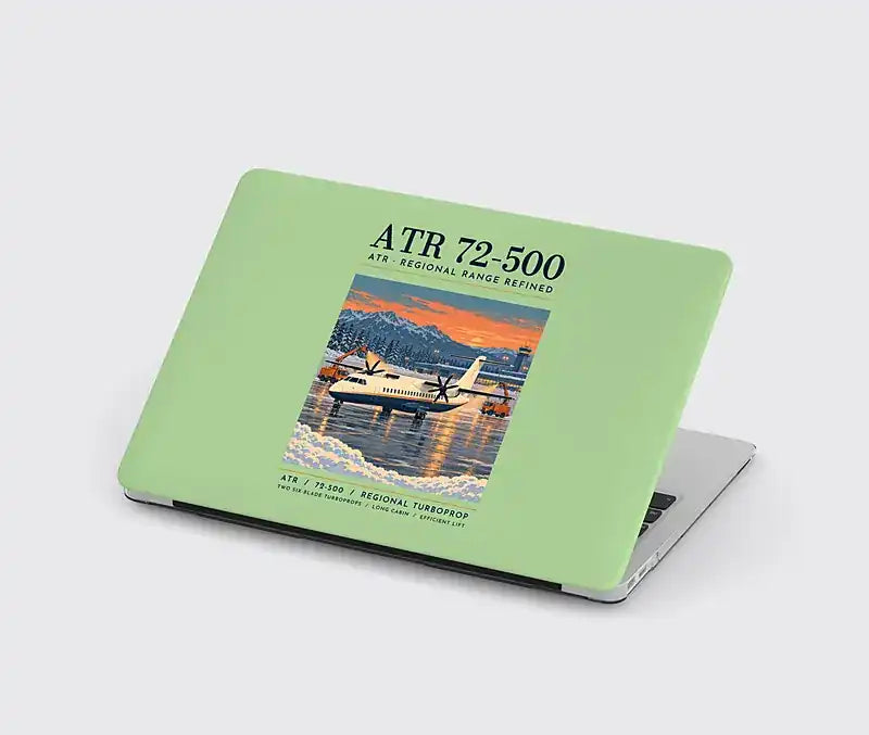ATR 72-500 - Poster - MacBook Case - Light Green