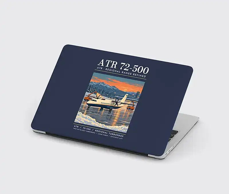 ATR 72-500 - Poster - MacBook Case - Navy Blue