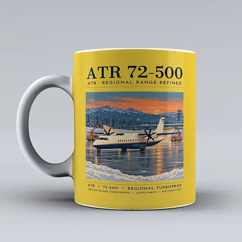 ATR 72-500 - Poster - Mug - Yellow