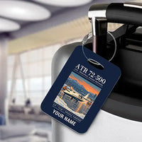 Thumbnail for ATR 72-500 - Poster + Name - Luggage Tag - Navy Blue