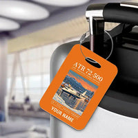 Thumbnail for ATR 72-500 - Poster + Name - Luggage Tag - Orange