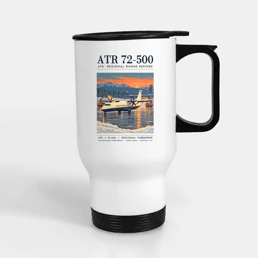 ATR 72-500 - Poster - Stainless Steel with Holder - White
