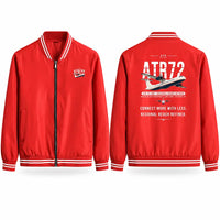 Thumbnail for ATR 72-500 Stylish Jackets - Baseball Collar - Original - Red