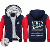 Thumbnail for ATR 72-500 Zipped Sweatshirts - Original - Navy & Red