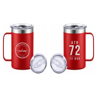 Thumbnail for ATR 72-600 - Beverage Mug - Tag + Name - Red