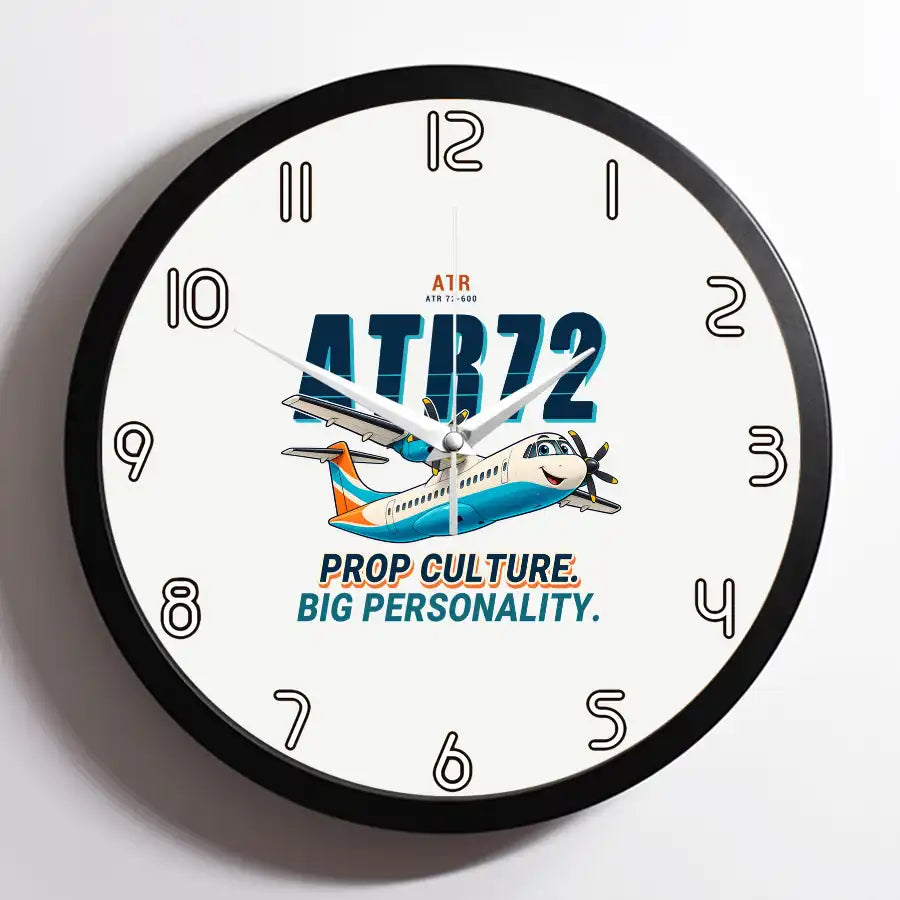 ATR 72-600 - Cartoon - Framed - White