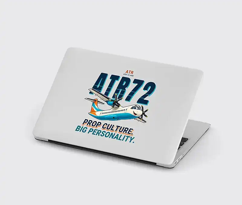 ATR 72-600 - Cartoon - MacBook Case - Light Gray