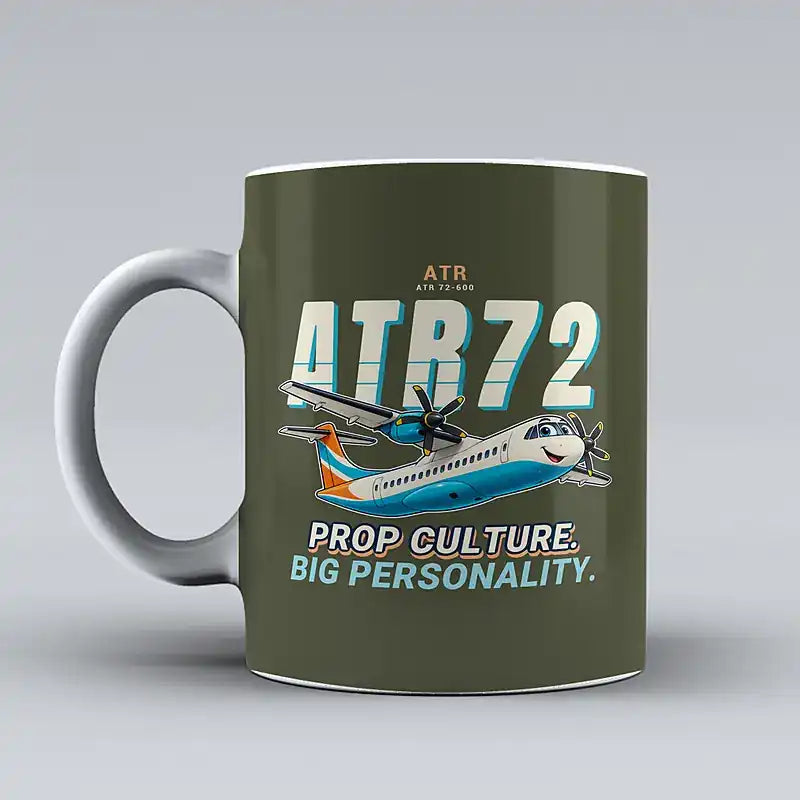 ATR 72-600 - Cartoon - Mug - Green Army