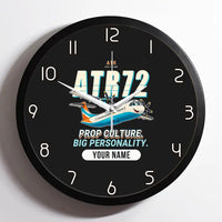 Thumbnail for ATR 72-600 - Cartoon + Name - Framed - Black