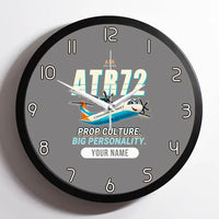 Thumbnail for ATR 72-600 - Cartoon + Name - Framed - Gray