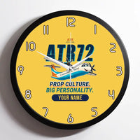 Thumbnail for ATR 72-600 - Cartoon + Name - Framed - Yellow
