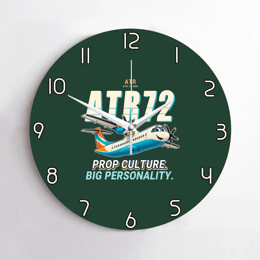 ATR 72-600 - Cartoon - No Frame - Dark Green