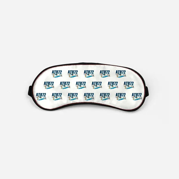 ATR 72-600 - Cartoon Pattern - Sleep Mask - White