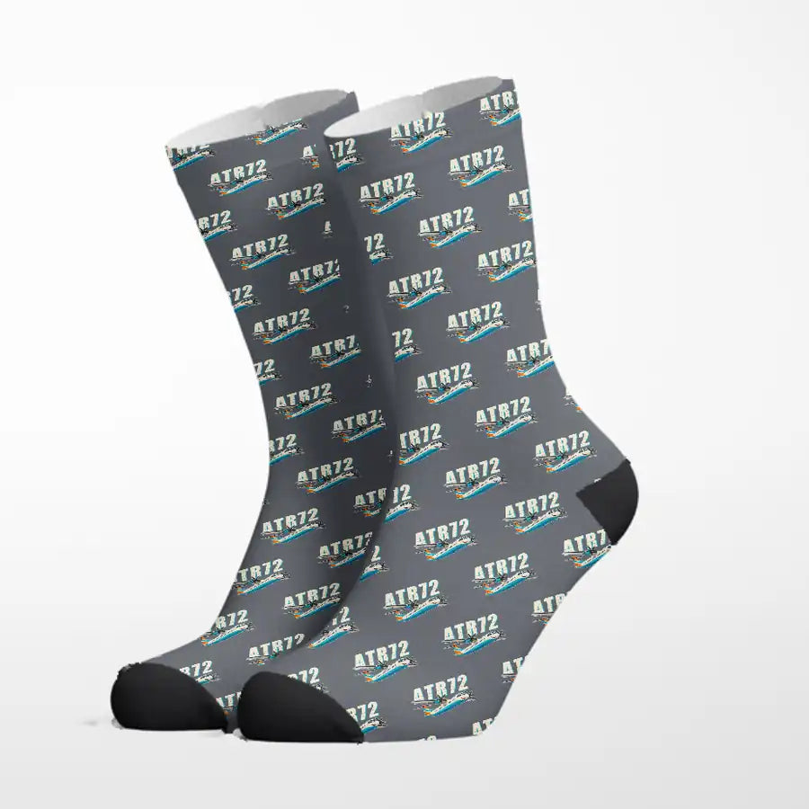 ATR 72-600 - Cartoon - Socks - Grey