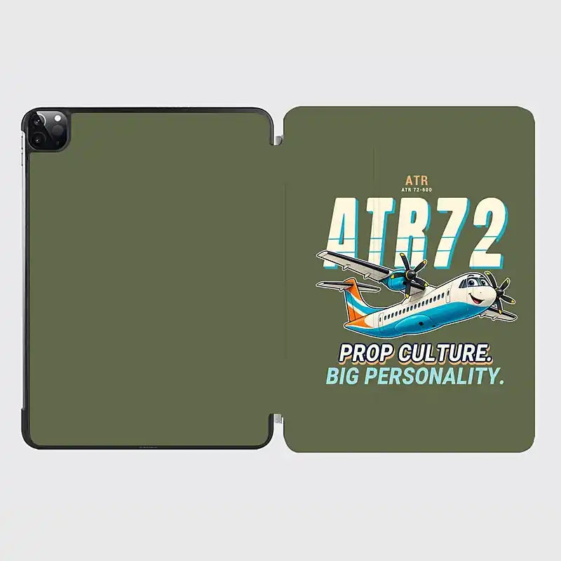 ATR 72-600 - Cartoon - iPad Case - Green Army