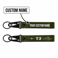 Thumbnail for ATR 72-600 Hawk-Shaped Key Chains - Dark Green - Heritage - Personalized