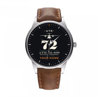 Thumbnail for ATR 72-600 - Heritage + Name - Leather Strap - Brown Leather Strap