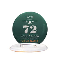 Thumbnail for ATR 72-600 - Heritage + Name - Pin - Dark Green
