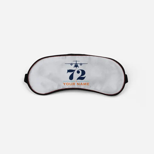 ATR 72-600 - Heritage + Name - Sleep Mask - Light Gray