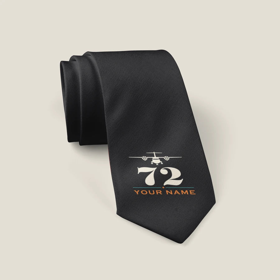 ATR 72-600 - Heritage + Name - Tie - Black