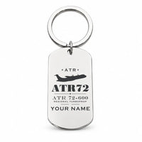 Thumbnail for ATR 72-600 - Key Chain - Heritage + Name - Silver