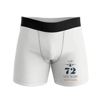 Thumbnail for ATR 72-600 - Men Boxers - Heritage + Name - White
