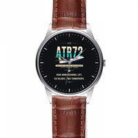 Thumbnail for ATR 72-600 - Original - Leather Strap - Striped Brown Leather Strap