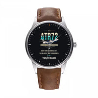 Thumbnail for ATR 72-600 - Original + Name - Leather Strap - Brown Leather Strap