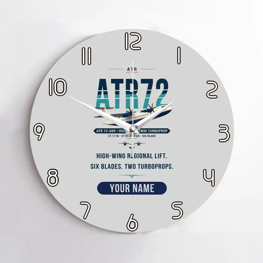 ATR 72-600 - Original + Name - No Frame - Light Gray