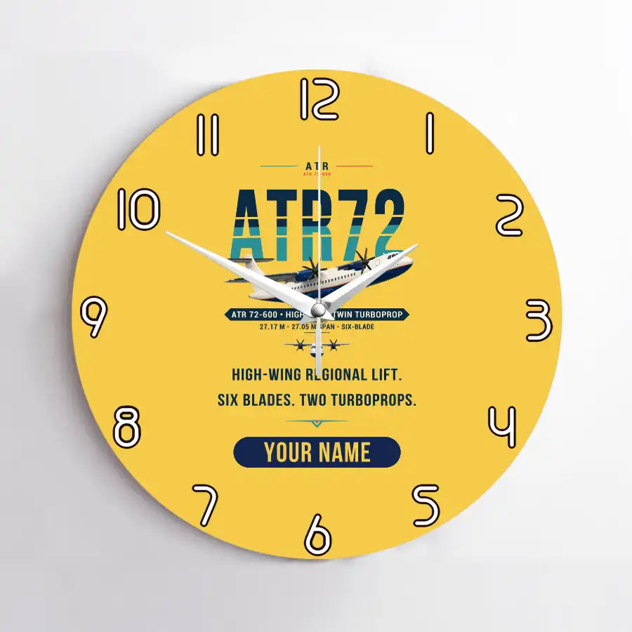 ATR 72-600 - Original + Name - No Frame - Yellow