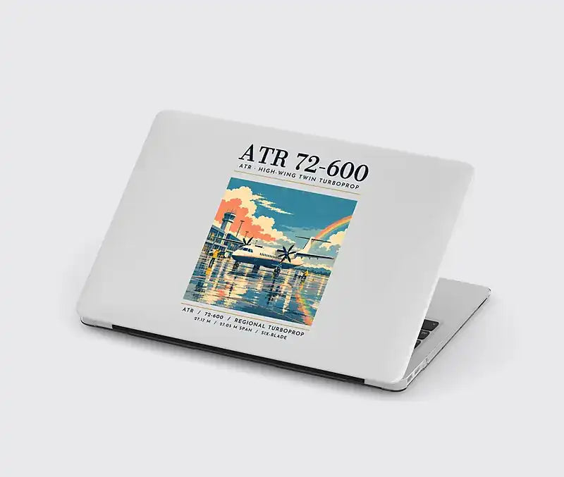 ATR 72-600 - Poster - MacBook Case - Light Gray