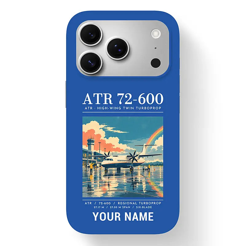 ATR 72-600 - Poster + Name - MagSafe iPhone 17 Pro - Blue