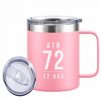 Thumbnail for ATR 72-600 - Stainless Steel Mug - Tag - Pink