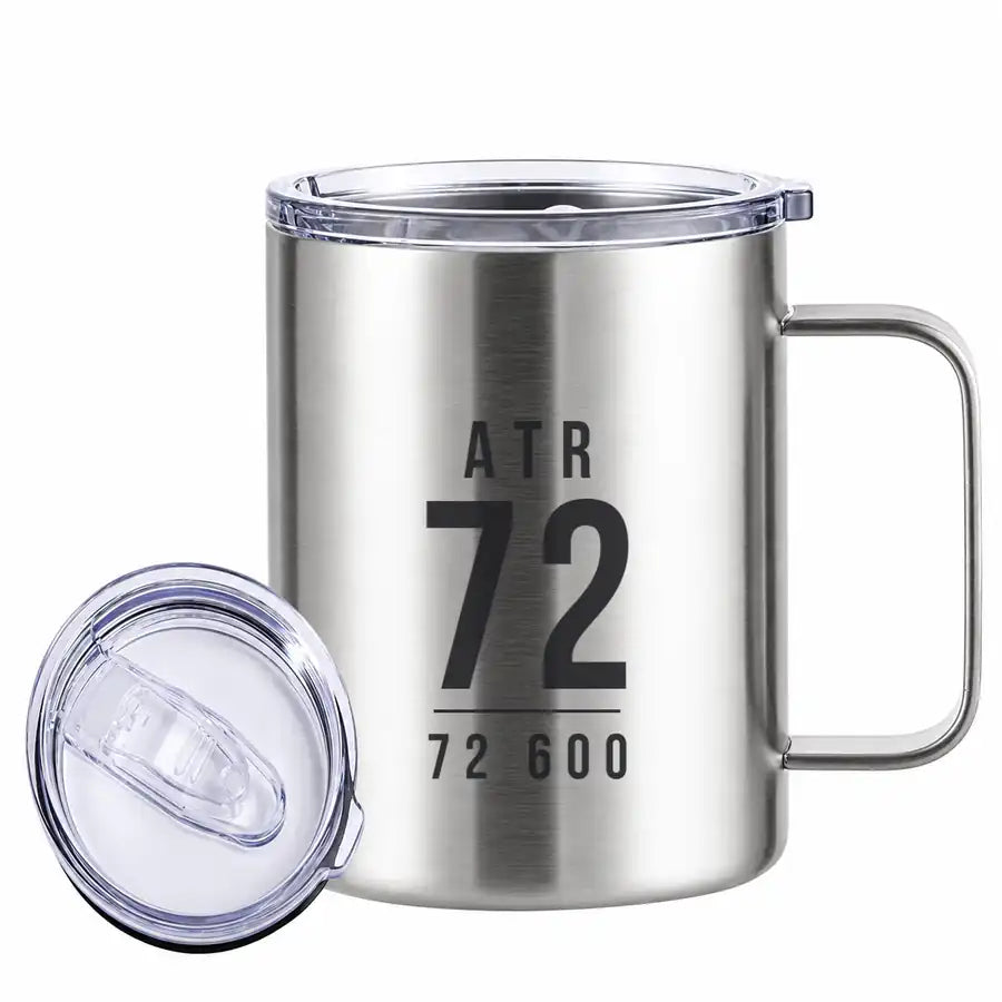 ATR 72-600 - Stainless Steel Mug - Tag - Silver